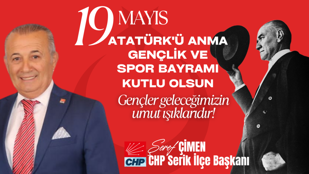 CHP Serik İlçe Başkanı Şeref Çimen
