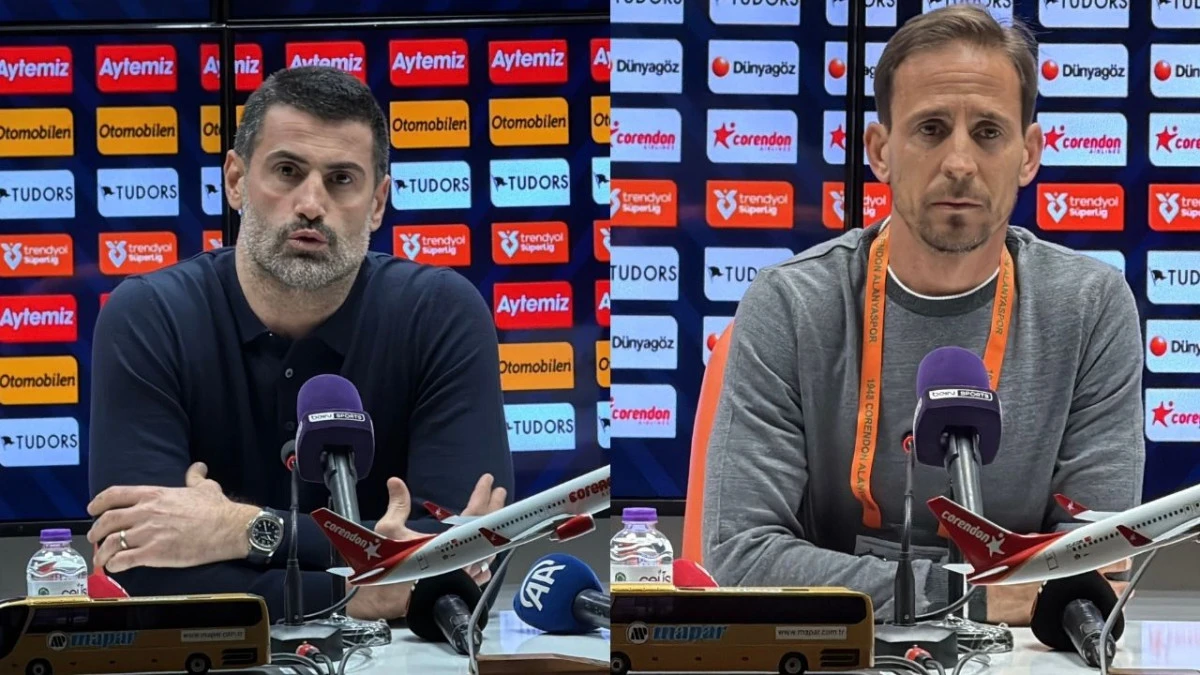 Corendon Alanyaspor &ndash; Natura D&uuml;nyası Gen&ccedil;lerbirliği ma&ccedil;ının ardından teknik direkt&ouml;rler konuştu 