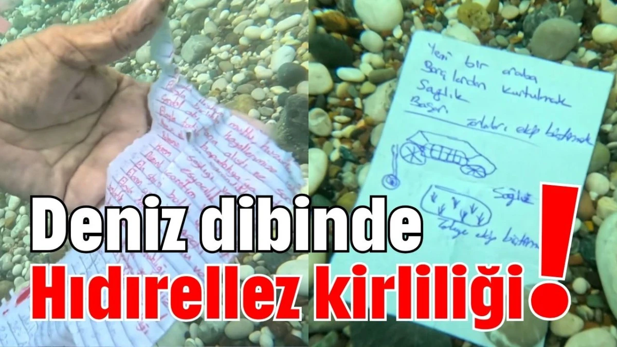 Deniz dibinde Hıdırellez kirliliği!   