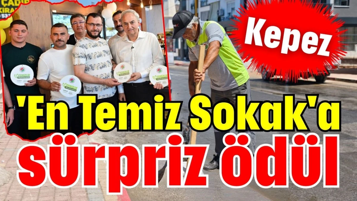 'En Temiz Sokak'a s&uuml;rpriz &ouml;d&uuml;l 