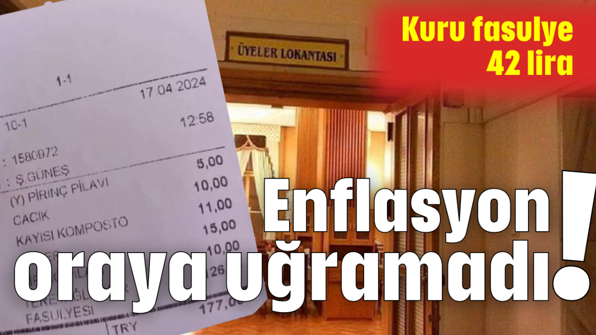 Enflasyon oraya uğramadı!