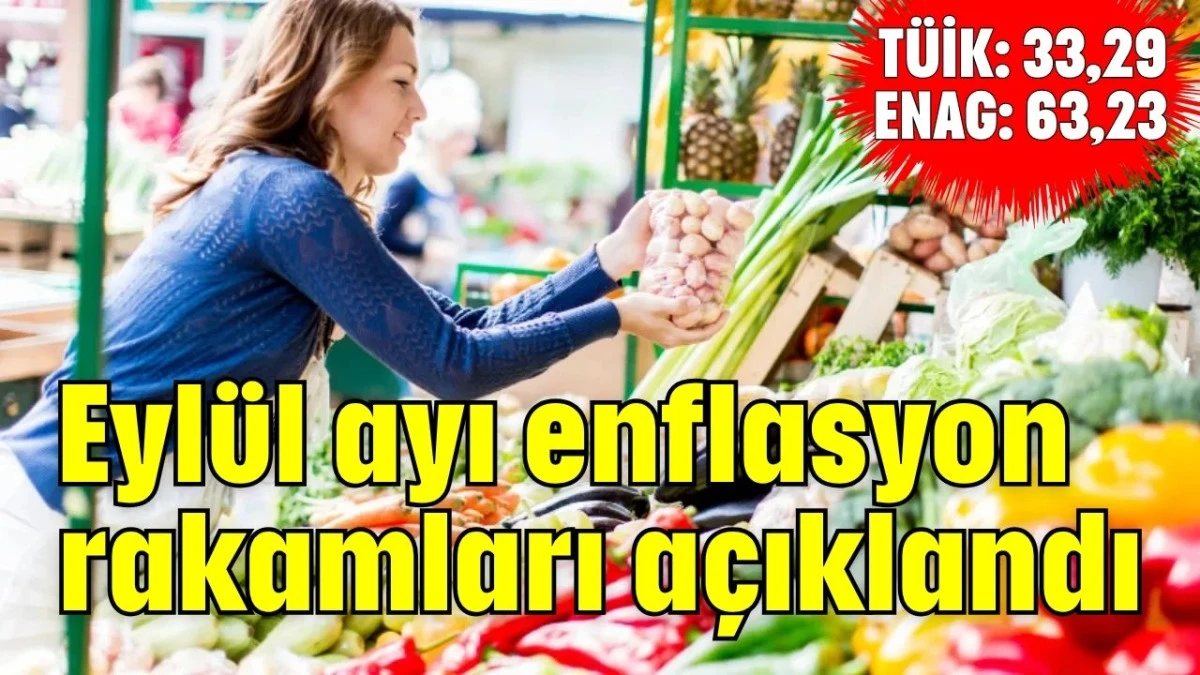 Eylül ayı enflasyon rakamları açıklandı  