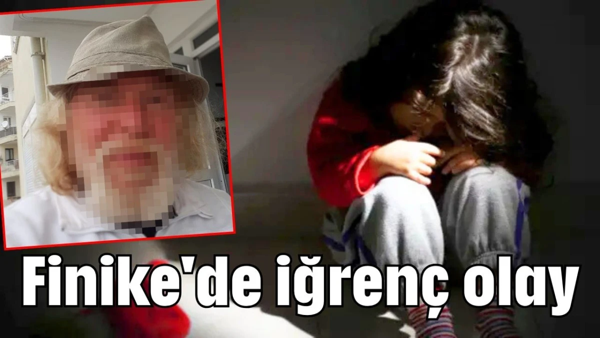 Finike'de iğrenç olay 