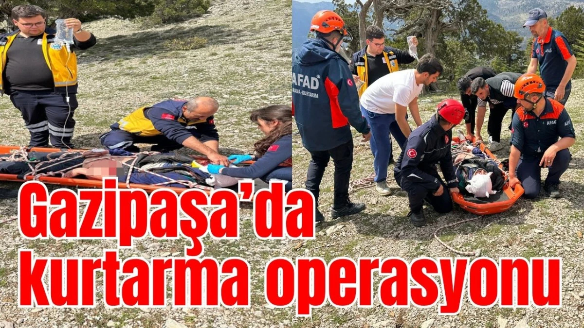 Gazipaşa&rsquo;da kurtarma operasyonu