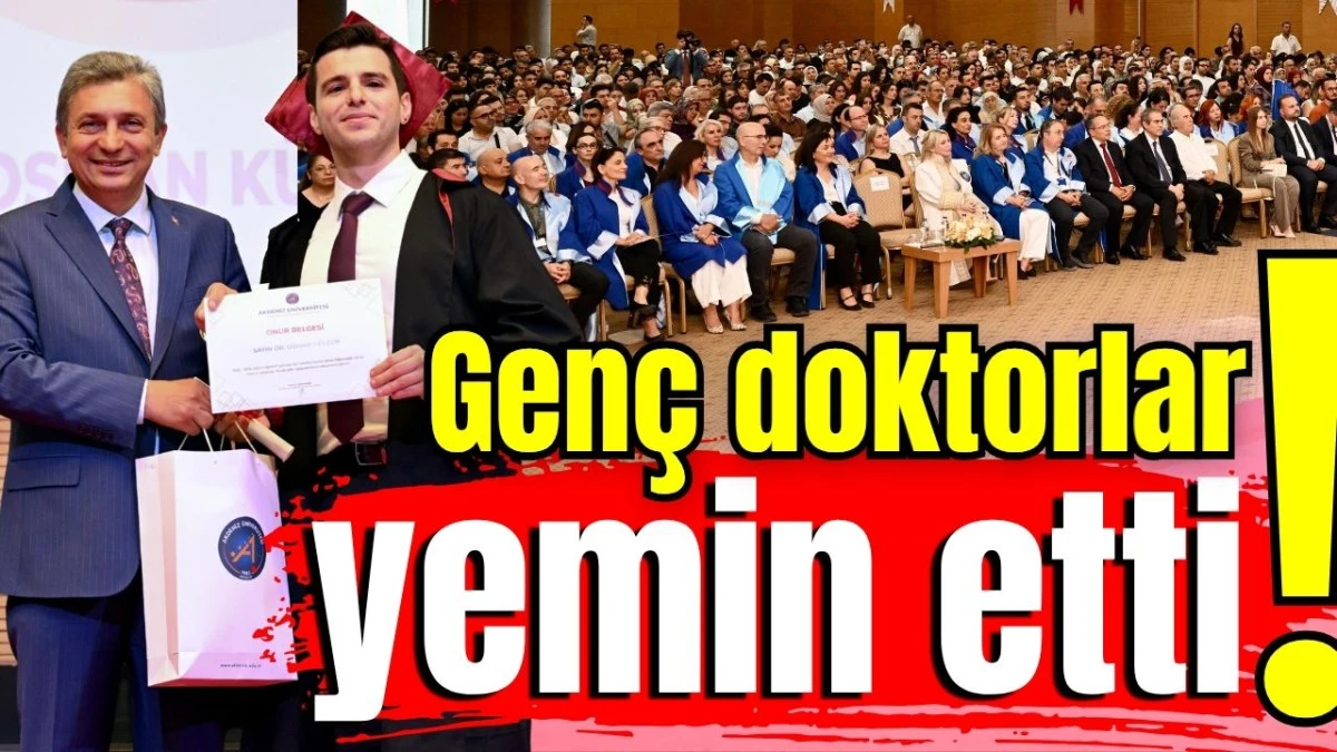 Gen&ccedil; doktorlar yemin etti! 