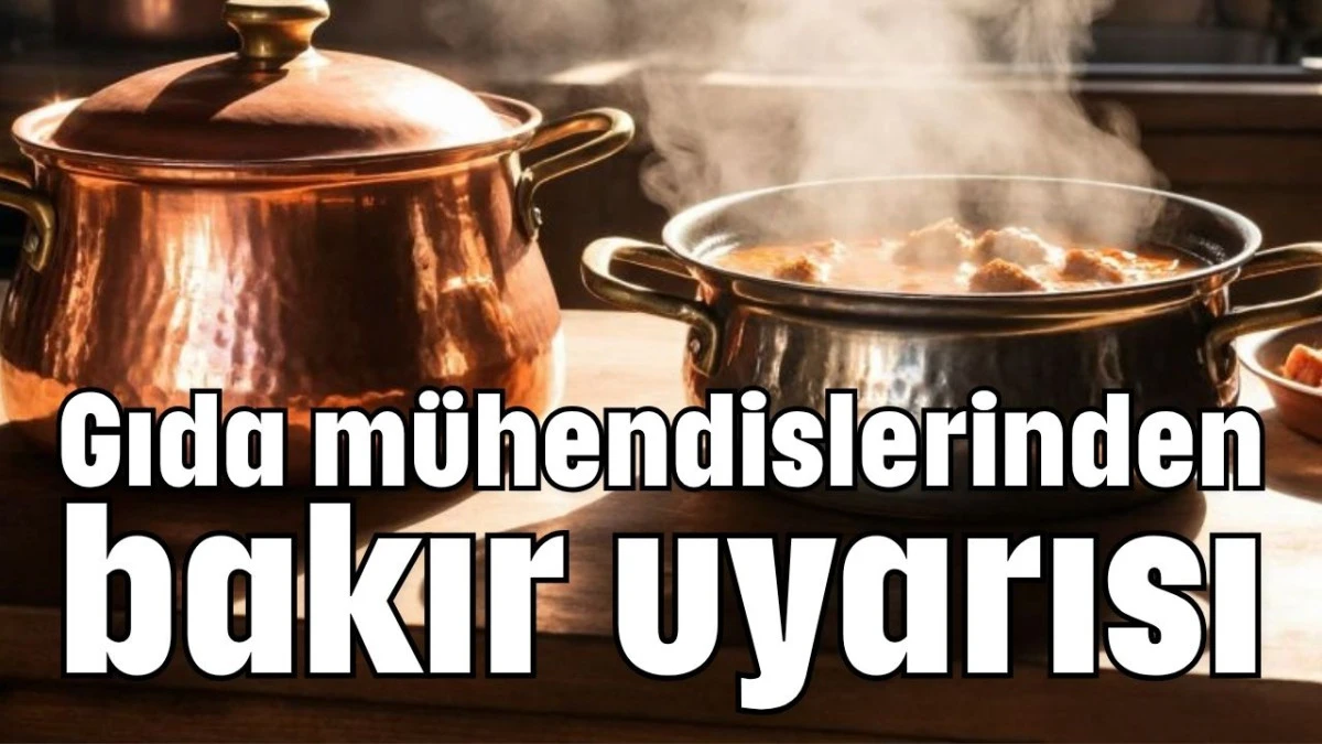 Gıda mühendislerinden bakır uyarısı   