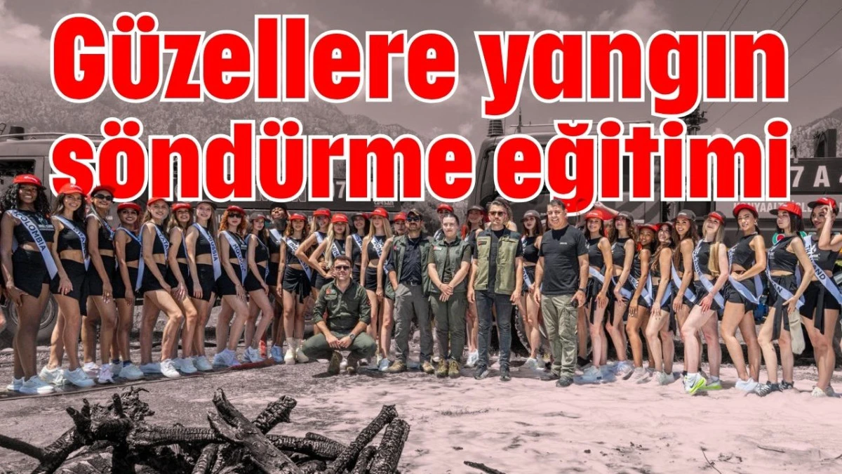 G&uuml;zellere yangın s&ouml;nd&uuml;rme eğitimi 