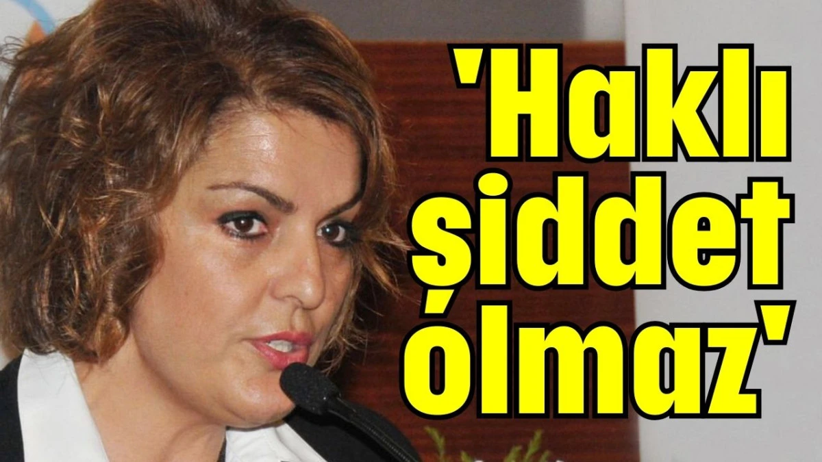 'Haklı şiddet olmaz' 