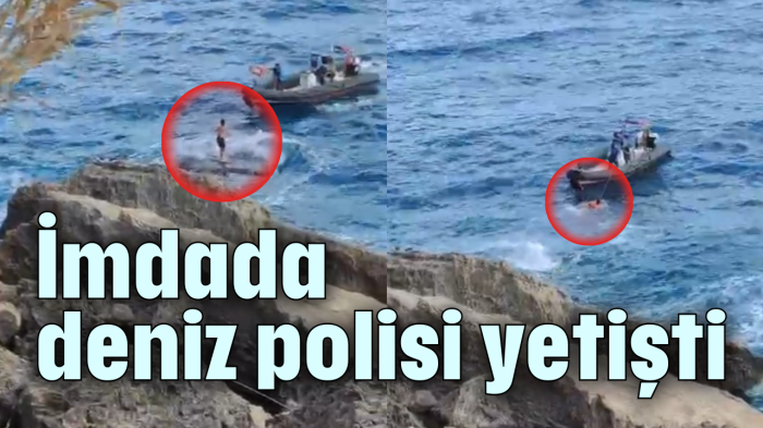 İmdada deniz polisi yetişti