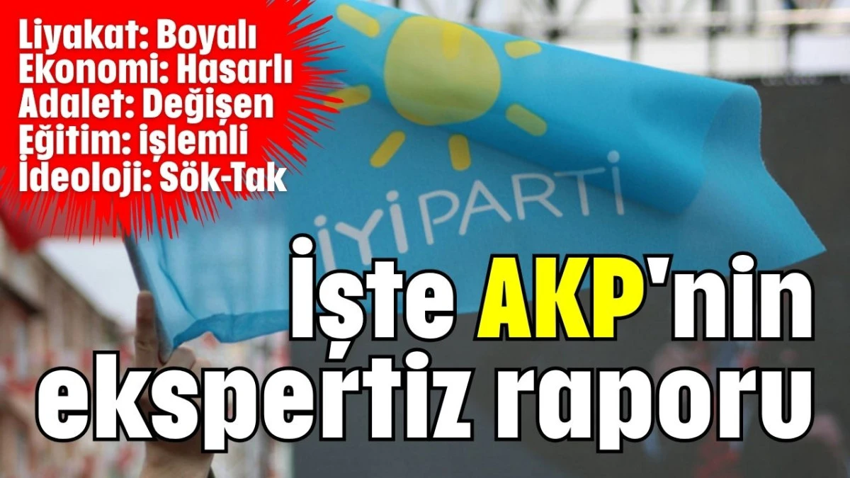 İşte AKP'nin ekspertiz raporu   