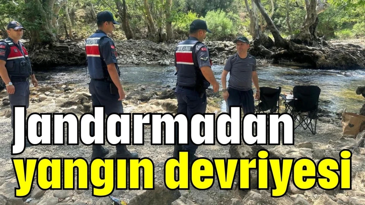 Jandarmadan yangın devriyesi    