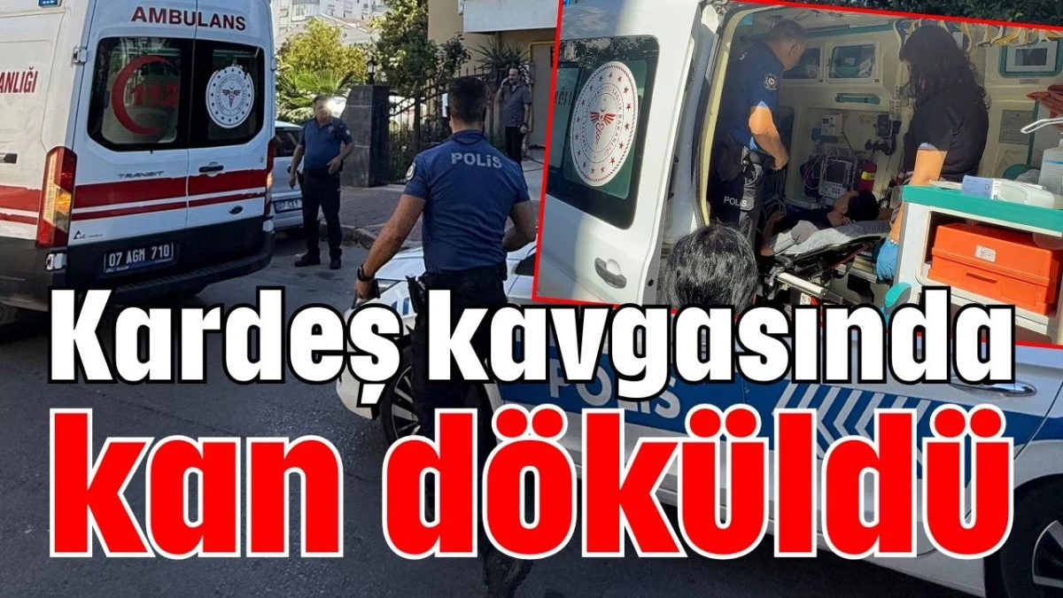 Kardeş kavgasında kan döküldü 