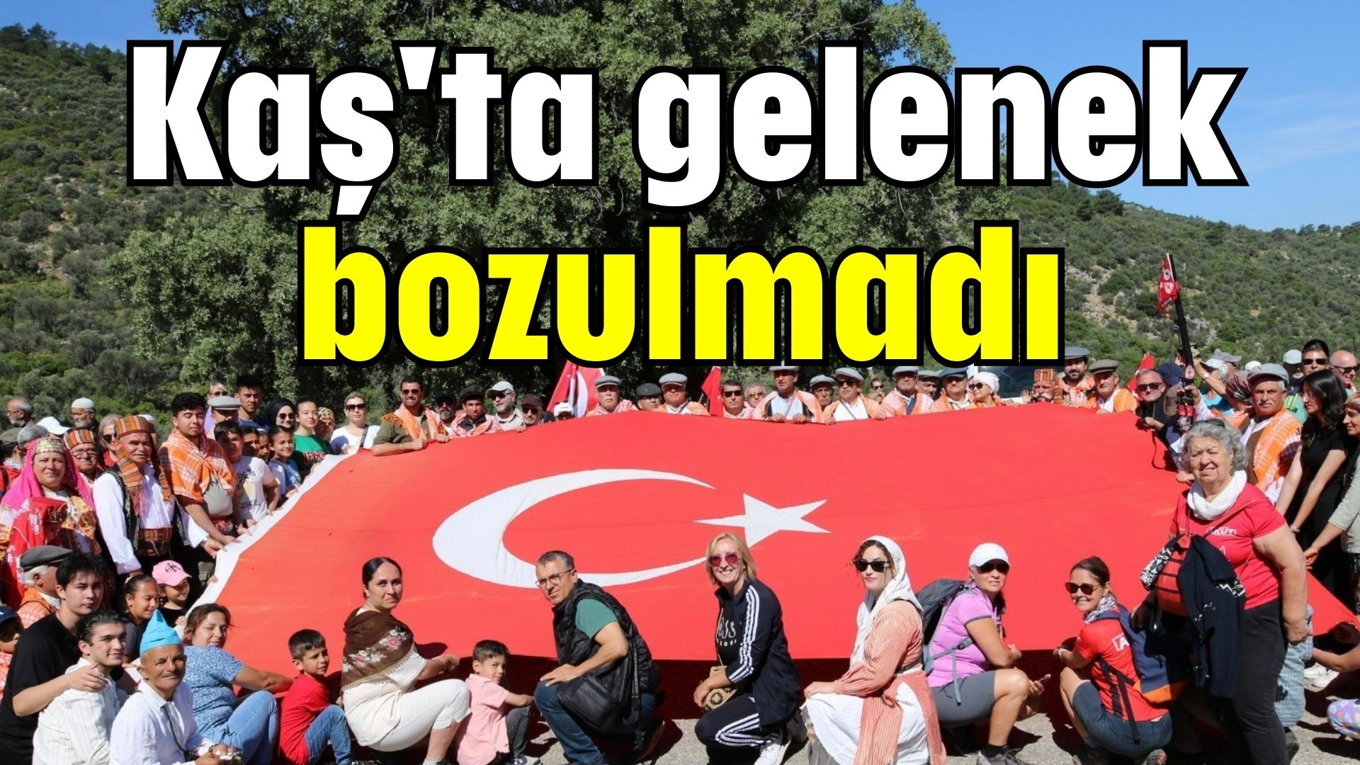 Kaş'ta gelenek bozulmadı