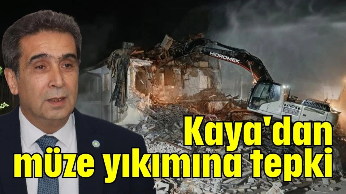 Kaya'dan müze yıkımına tepki 