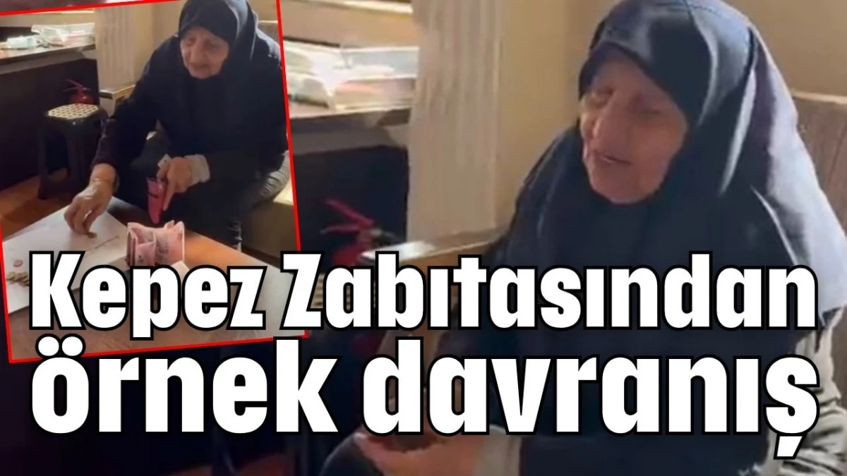Kepez Zabıtasından &ouml;rnek davranış 