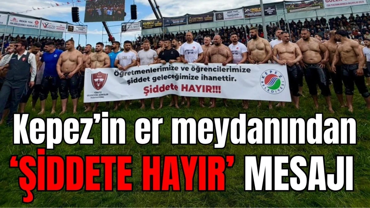 Kepez&rsquo;in er meydanından 'şiddete hayır' mesajı 