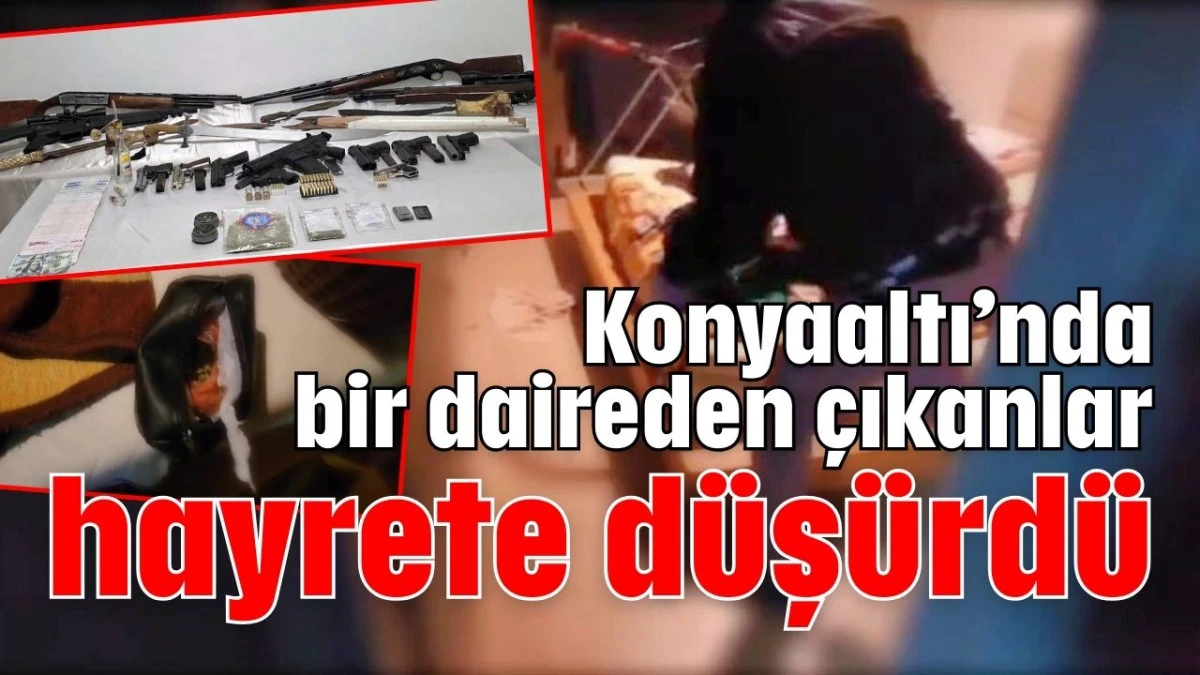 Konyaaltı&rsquo;nda bir daireden &ccedil;ıkanlar hayrete d&uuml;ş&uuml;rd&uuml;
