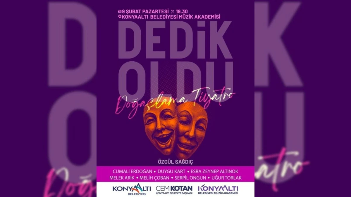 Konyaaltı'nda doğa&ccedil;lama tiyatro oyunu sahnelenecek 