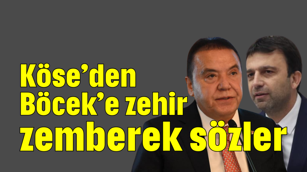 Köse’den Böcek’e zehir zemberek sözler     