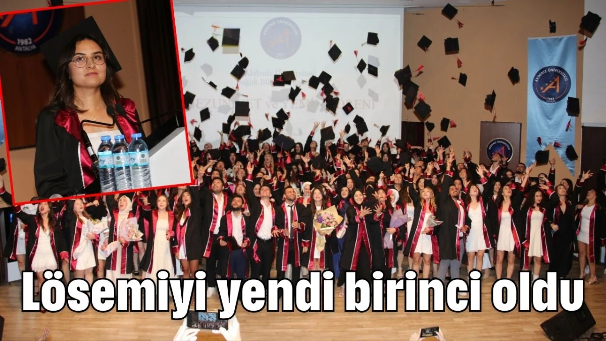 Lösemiyi yendi birinci oldu   