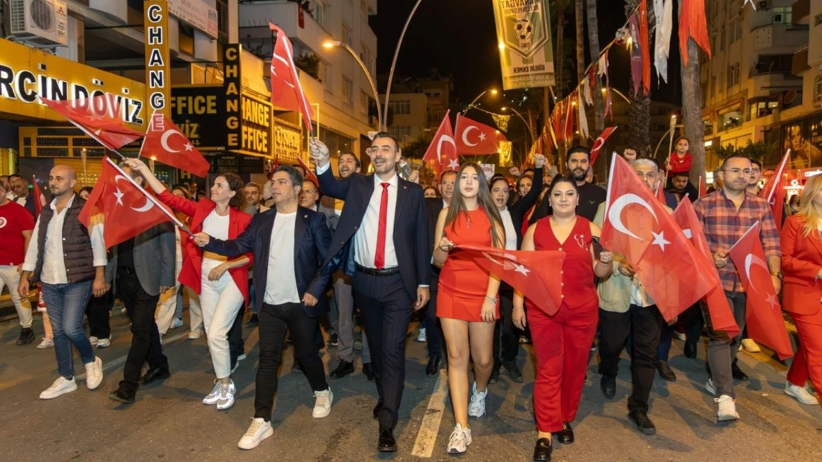 Manavgat'ta Cumhuriyet coşkusu