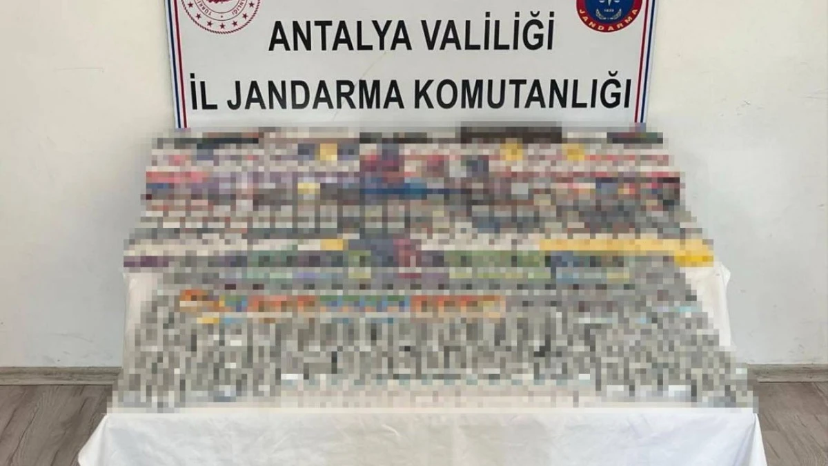 Manavgat'ta kaçak sigara operasyonu