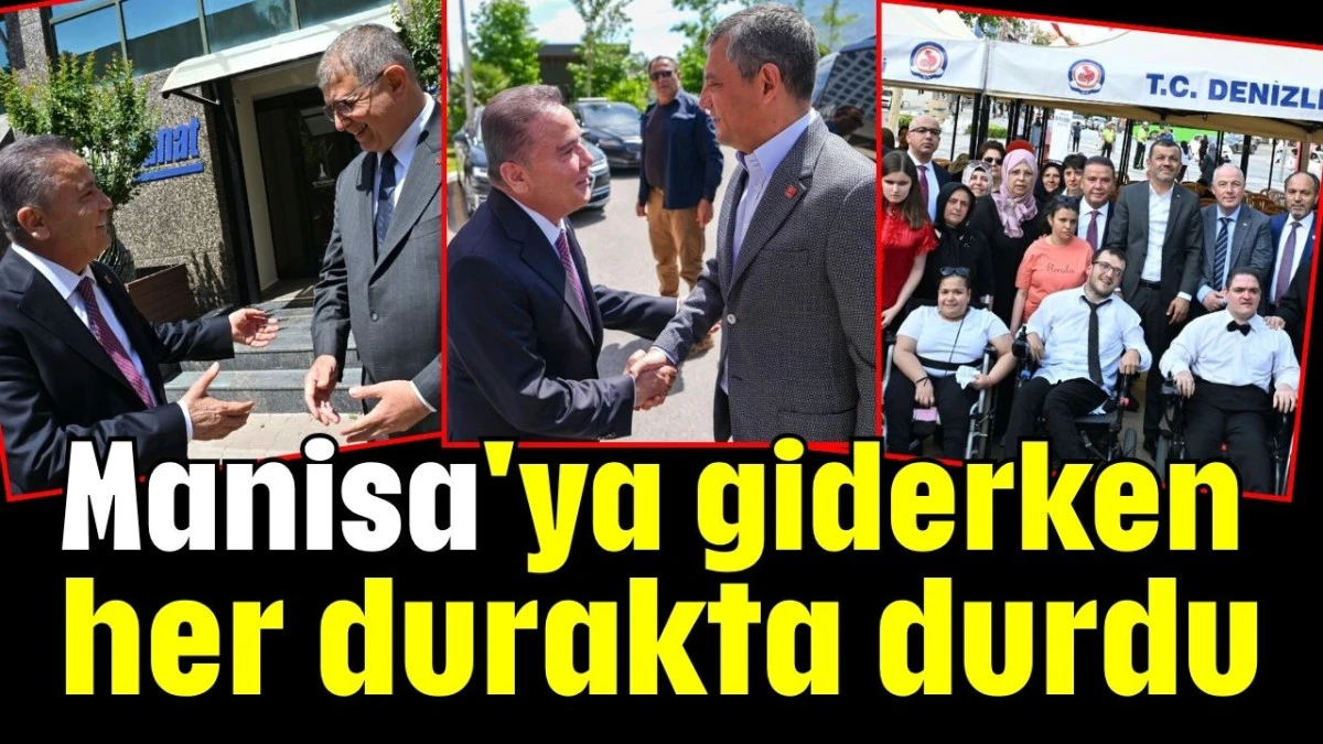 Manisa'ya giderken her durakta durdu  