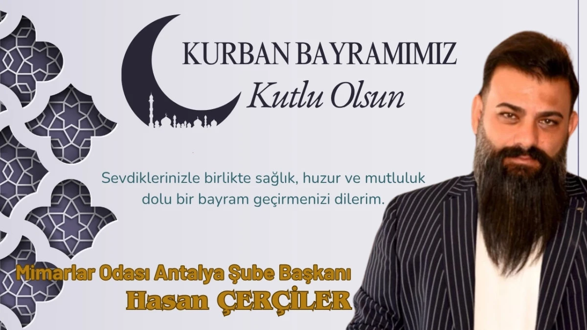 Mimarlar Odası Antalya Şube Başkanı Hasan Çerçiler