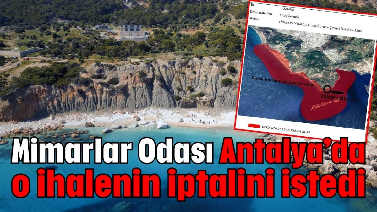 Mimarlar Odası Antalya’da o ihalenin iptalini istedi  