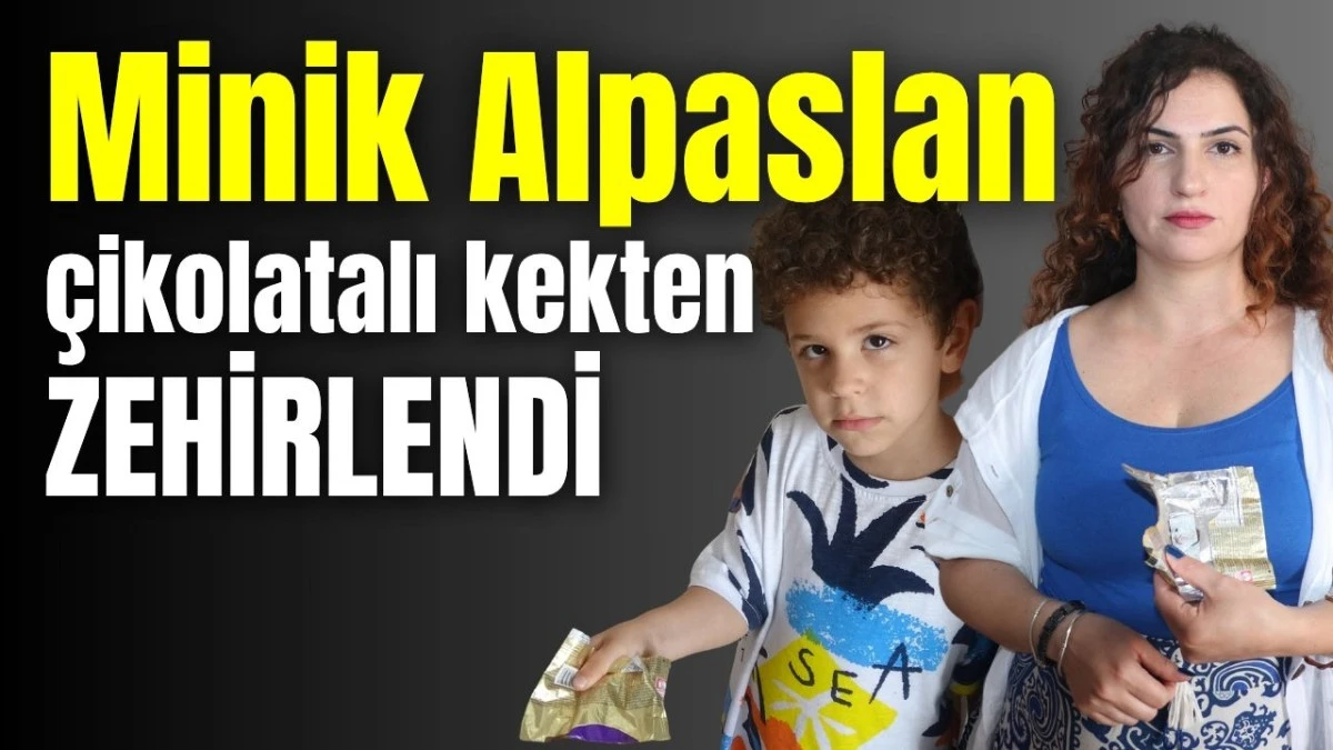 Minik Alpaslan &ccedil;ikolatalı kekten zehirlendi 