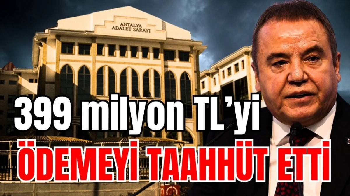 Muhittin B&ouml;cek 399 milyon TL&rsquo;yi &ouml;demeyi taahh&uuml;t etti