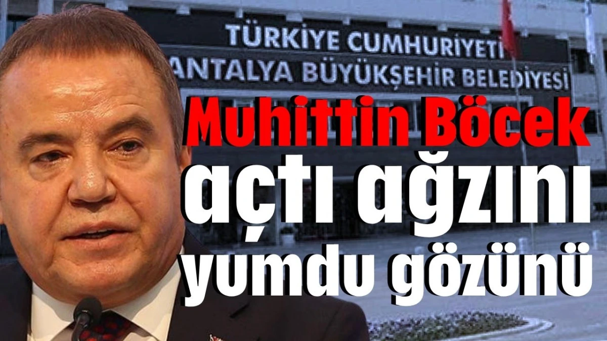 Muhittin B&ouml;cek a&ccedil;tı ağzını yumdu g&ouml;z&uuml;n&uuml; 