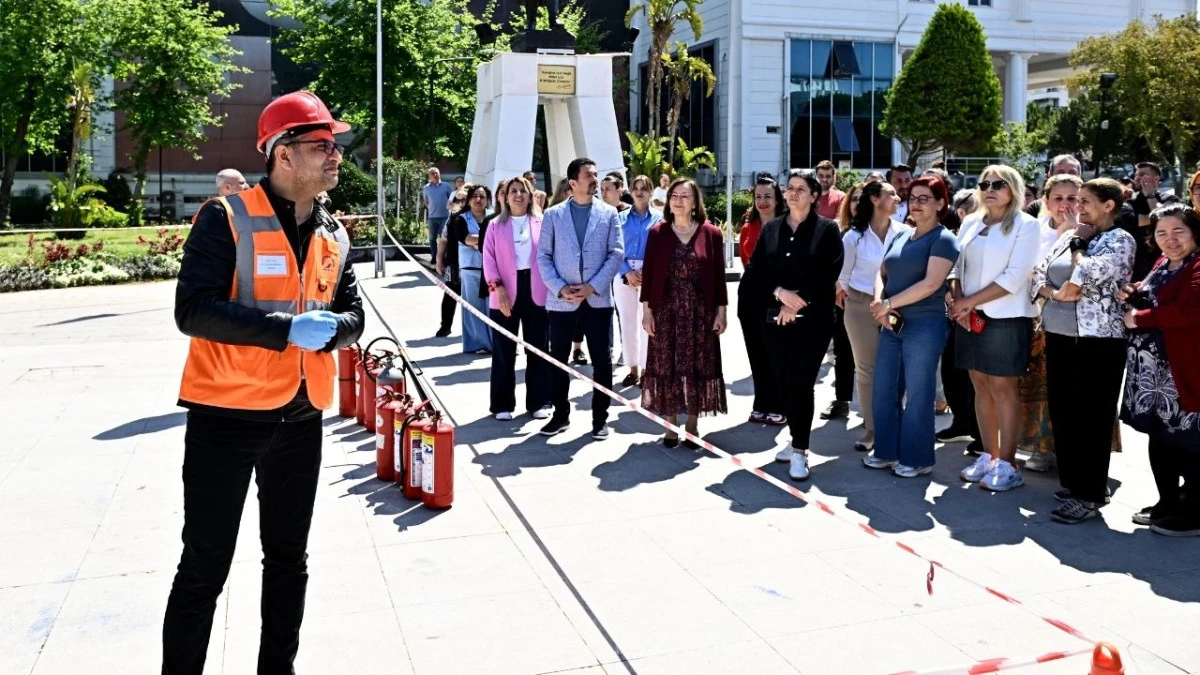 Muratpaşa&rsquo;da yangın tatbikatı 