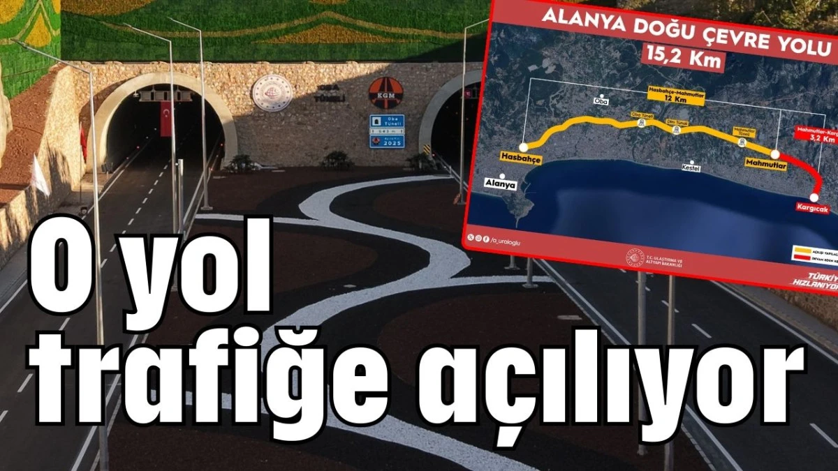 O yol trafiğe a&ccedil;ılıyor   