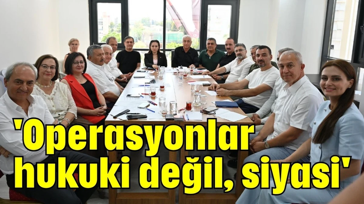 'Operasyonlar hukuki değil, siyasi'  