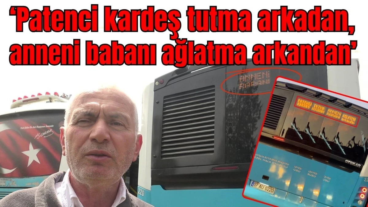 &lsquo;Patenci kardeş tutma arkadan, anneni babanı ağlatma arkandan&rsquo; 