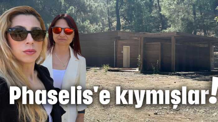 Phaselis'e kıymışlar!