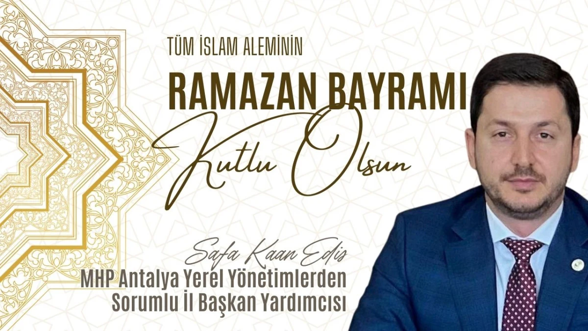 Safa Kaan Edis- MHP Antalya Yerel Y&ouml;netimlerden Sorumlu İl Başkan Yardımcısı