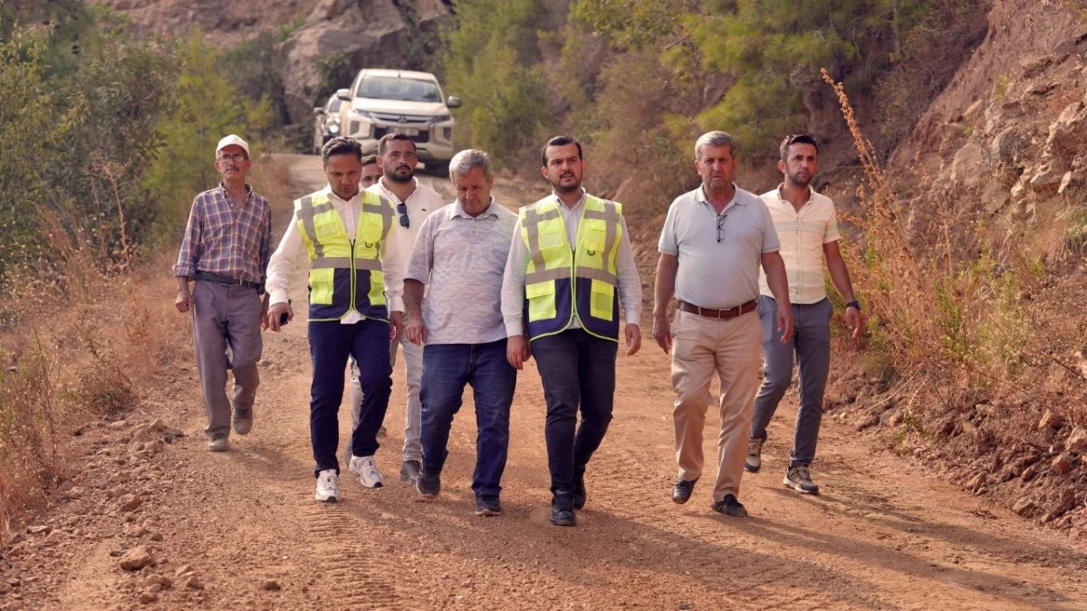 Sapadere'deki bağlantı yolu asfalta hazırlanıyor  
