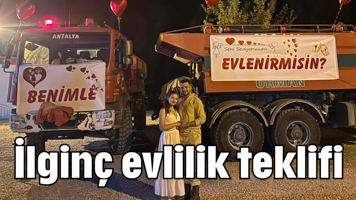 Serik'te ilginç evlilik teklifi