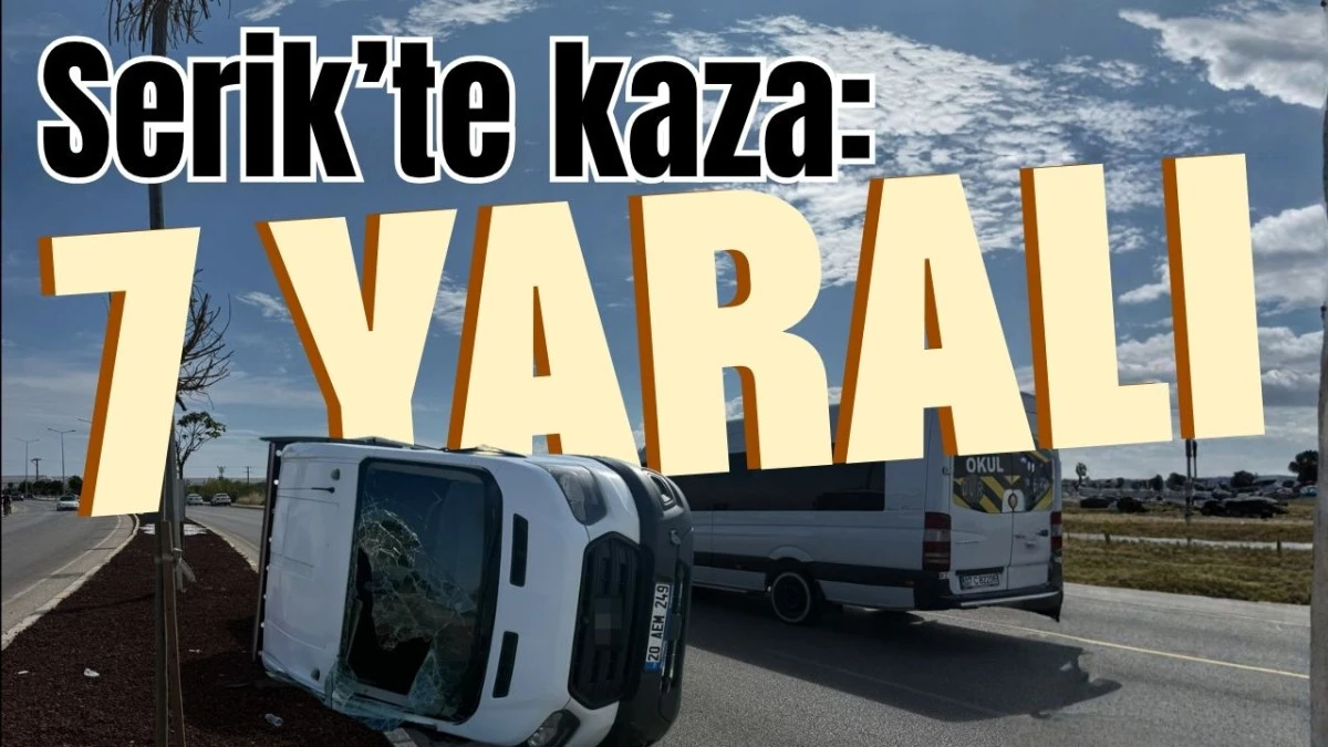 Serik&rsquo;te kaza: 7 yaralı