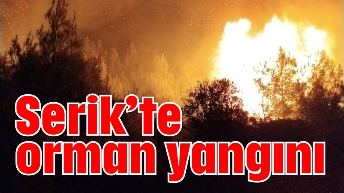 Serik&rsquo;te orman yangını 