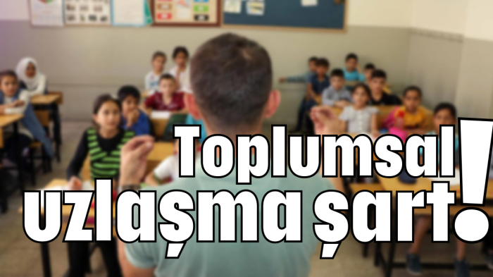 Toplumsal uzlaşma şart!