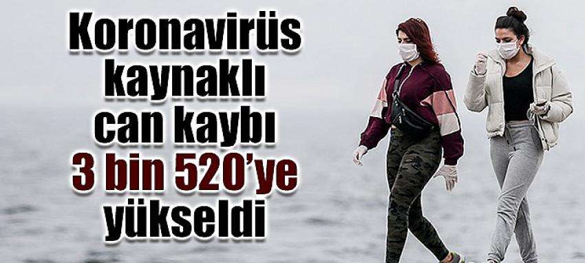 Türkiye’de koronavirüs kaynaklı can kaybı 3 bin 520’ye yükseldi