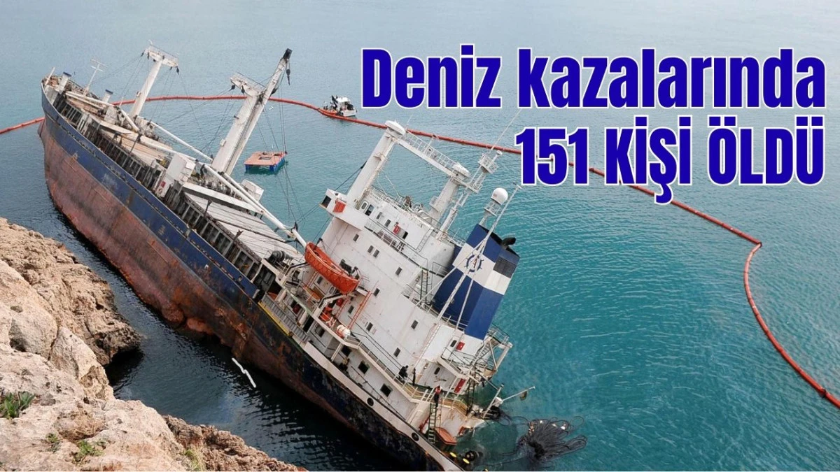 T&uuml;rkiye'de 5 yılda 1695 deniz aracı kazasında 151 kişi &ouml;ld&uuml;