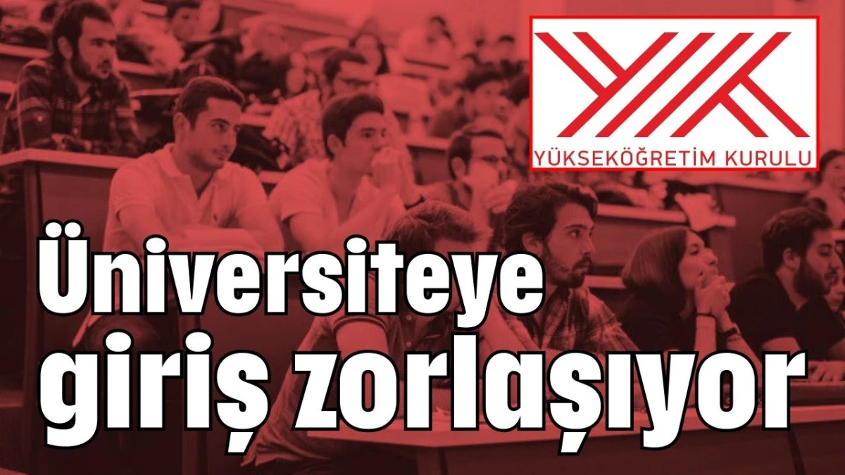 &Uuml;niversiteye giriş zorlaşıyor 