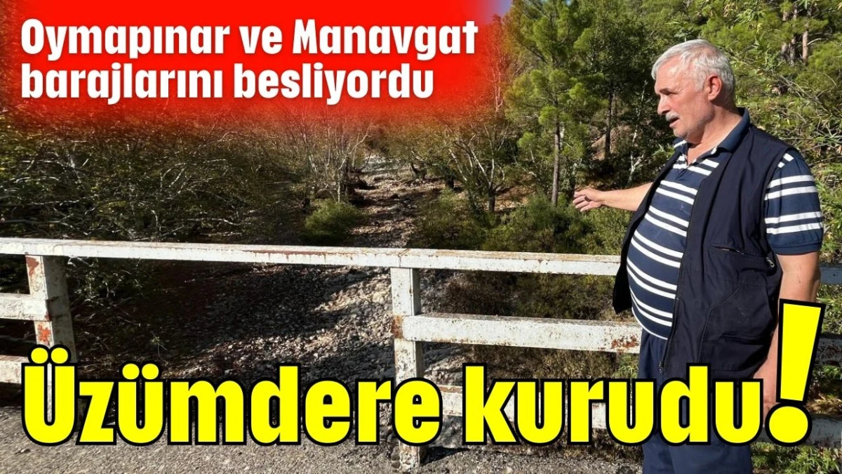 Üzümdere kurudu!  