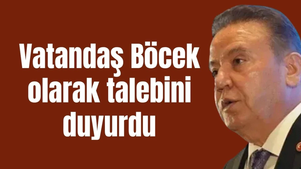 Vatandaş Böcek olarak talebini duyurdu