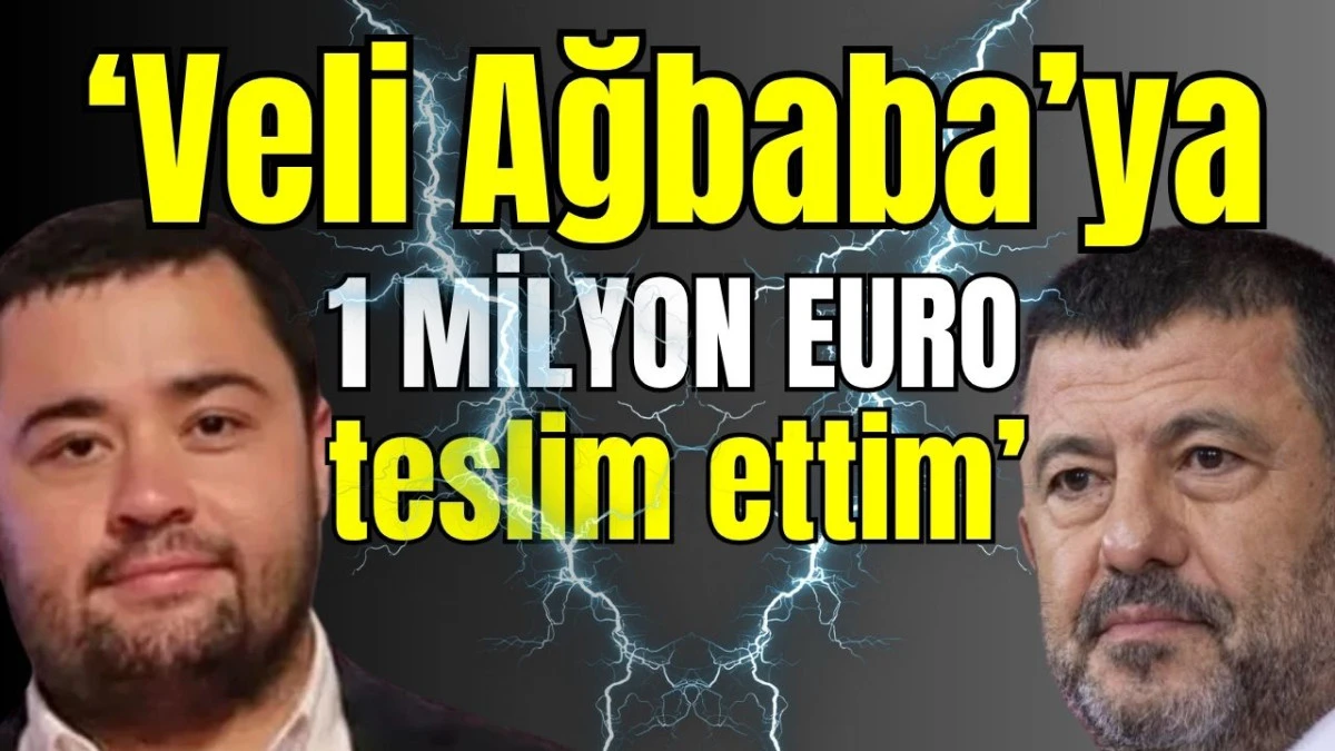 &lsquo;Veli Ağbaba&rsquo;ya 1 milyon Euro teslim ettim&rsquo;