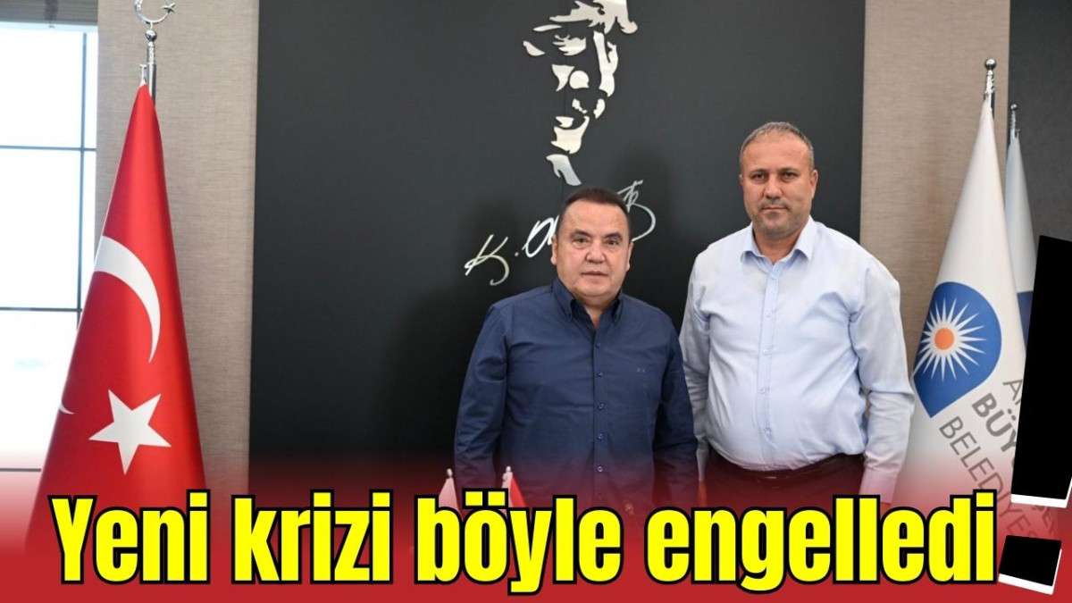 Yeni krizi böyle engelledi